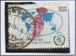 Stamps India -  Año inter. d' l' Paz