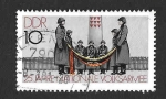 Stamps Germany -  2158 - XXV Aniversario de la Fundación de la Milicia Popular (DDR)