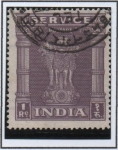 Stamps India -  Capital d' Asoka pilar