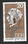Stamps Germany -  2389 - Centenario del Cristal de Jena (DDR)