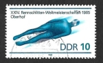Sellos de Europa - Alemania -  2455 -  Campeonato mundial de bobsleigh en Oberhof (DDR)