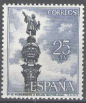 Stamps Spain -  Serie Turistica. Monumento a Colón,  Barcelona