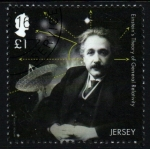 Sellos de Europa - Isla de Jersey -  serie- Centenario Teoría Relatividad