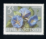 Stamps Austria -  serie- Flores