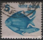 Stamps India -  Peces