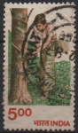 Stamps India -  Recogida d' Caucho