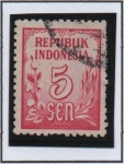 Stamps Indonesia -  Cifras