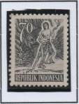 Stamps Indonesia -  Héroe Mitológico