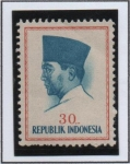 Sellos de Asia - Indonesia -  Pre. Sukarno