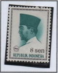 Sellos de Asia - Indonesia -  Pre. Sukarno