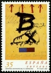 Stamps Spain -  ESPAÑA 1999 3621 Sello Nuevo Deportes Cent. Futbol Club Barcelona Cartel de Antonio Tapies Michel345