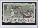 Stamps Indonesia -  Educacion Obligatoria