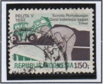 Stamps Indonesia -  V Plan Quincenal d' Desarrollo Económico