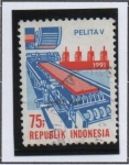 Stamps Indonesia -  V Plan Quincenal d' Desarrollo Económico