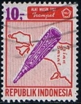 Stamps Indonesia -  Trompeta,Nueva Guinea Occidental