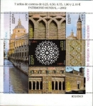 Stamps Spain -  ESPAÑA 2002 3936/41 Sellos HB Patrimonio Mundial. Paisaje de Aranjuez y Arte Mudejar de Aragón Nuevo