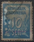 Stamps Indonesia -  Cifras