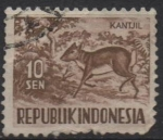 Stamps Indonesia -  Pequeña chevrotain malayo