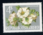 Sellos de Europa - Austria -  serie- Flores
