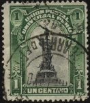 Stamps : America : Peru :  Monumento al Coronel Franciso Bolognesi en Lima en la plaza que también lleva su nombre. Héroe de la