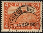 Stamps : America : Peru :  Vista del volcán MISTI desde la ciudad de Arequipa.
