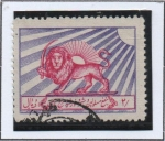 Sellos de Asia - Irn -  Cruz Roja d' Irán y Sol Emblema