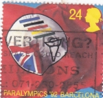 Stamps United Kingdom -  Paralímpicos'92 Barcelona