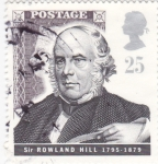 Stamps United Kingdom -  Sir Rowland Hill 1795-1879