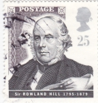 Sellos de Europa - Reino Unido -  Sir Rowland Hill 1795-1879