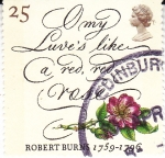 Stamps United Kingdom -  Robert Burns 1759-1796