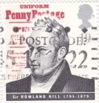 Sellos de Europa - Reino Unido -  Sir Rowland Hill 1795-1879