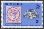 Sellos de America - Dominica -  Primer sello