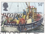 Stamps United Kingdom -  barco de pesca