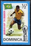 Sellos de America - Dominica -  Fútbol