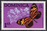 Stamps : America : Dominica :  Mariposas