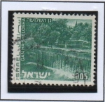 Stamps Israel -  Paisajes:  Gan Ha-Shelosha