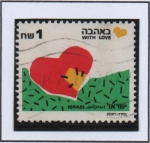 Sellos de Asia - Israel -  Con Amor