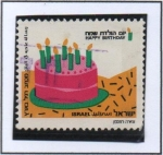Stamps Israel -  Cumpleaños Feliz