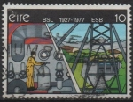 Sellos de Europa - Irlanda -  50 anv. d' l' Distribución eléctrica