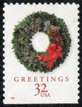 Stamps United States -  Navidad 1998