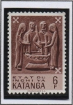 Stamps Democratic Republic of the Congo -  Tallas en Madera