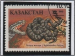 Stamps Kazakhstan -  Restiles: Gkistrodon halys