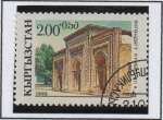Stamps : Asia : Kazakhstan :  	Mausoleo de Uzgen. Siglo XII