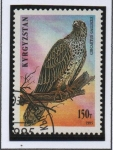 Stamps Kyrgyzstan -  Águila culebrera