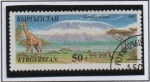Stamps Kyrgyzstan -  Maravillas Naturales d' Mundo. Klimanjaro