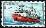 Sellos de America - San Pierre & Miquelon -  Pesca- La Normande