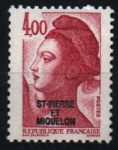 Stamps America - San Pierre & Miquelon -  serie- Libertad de Galdon