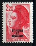 Stamps America - San Pierre & Miquelon -  serie- Libertad de Galdon