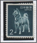 Stamps Japan -  Perro de Akita