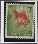Stamps Japan -  Peceito rojo